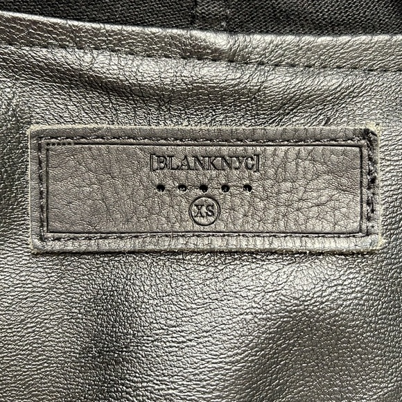 { Blank NYC } - Asymmetrical Zip-Up Jacket - Picture 4 of 4